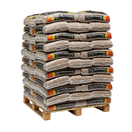 GranuleDepot — Pellet / Granulés de bois premium - Gruchy - 66 sacs de 15kg DINplus – Puissance calorifique max !