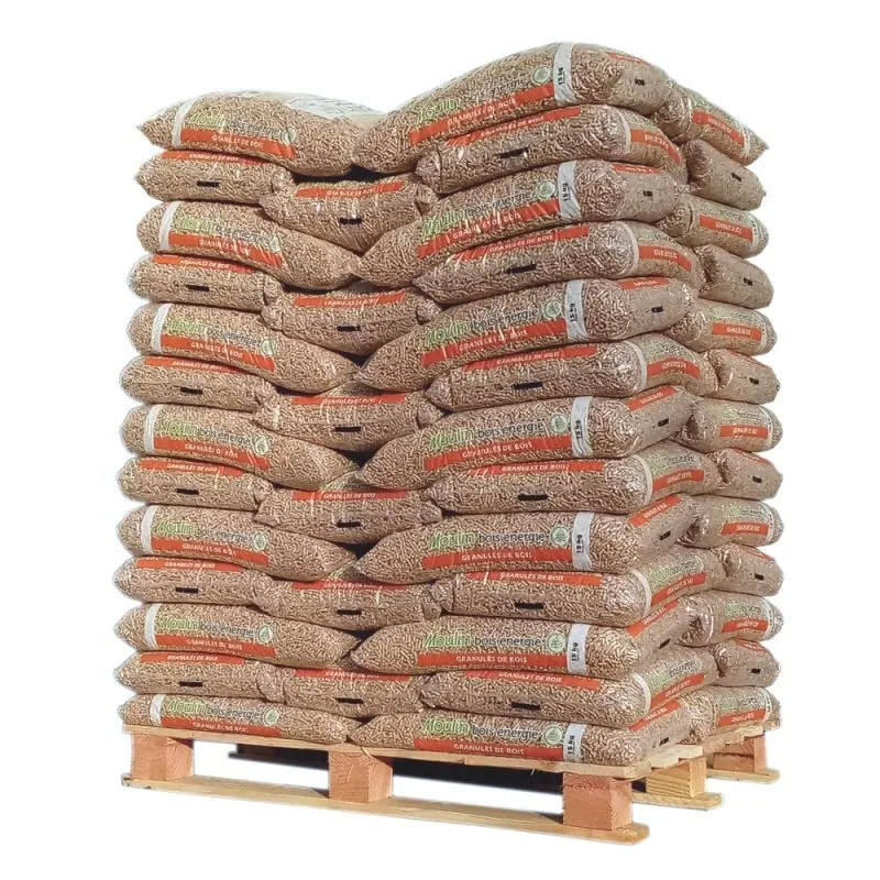Palette de pellets Moulin Bois Énergie, 65 sacs de 15 kg