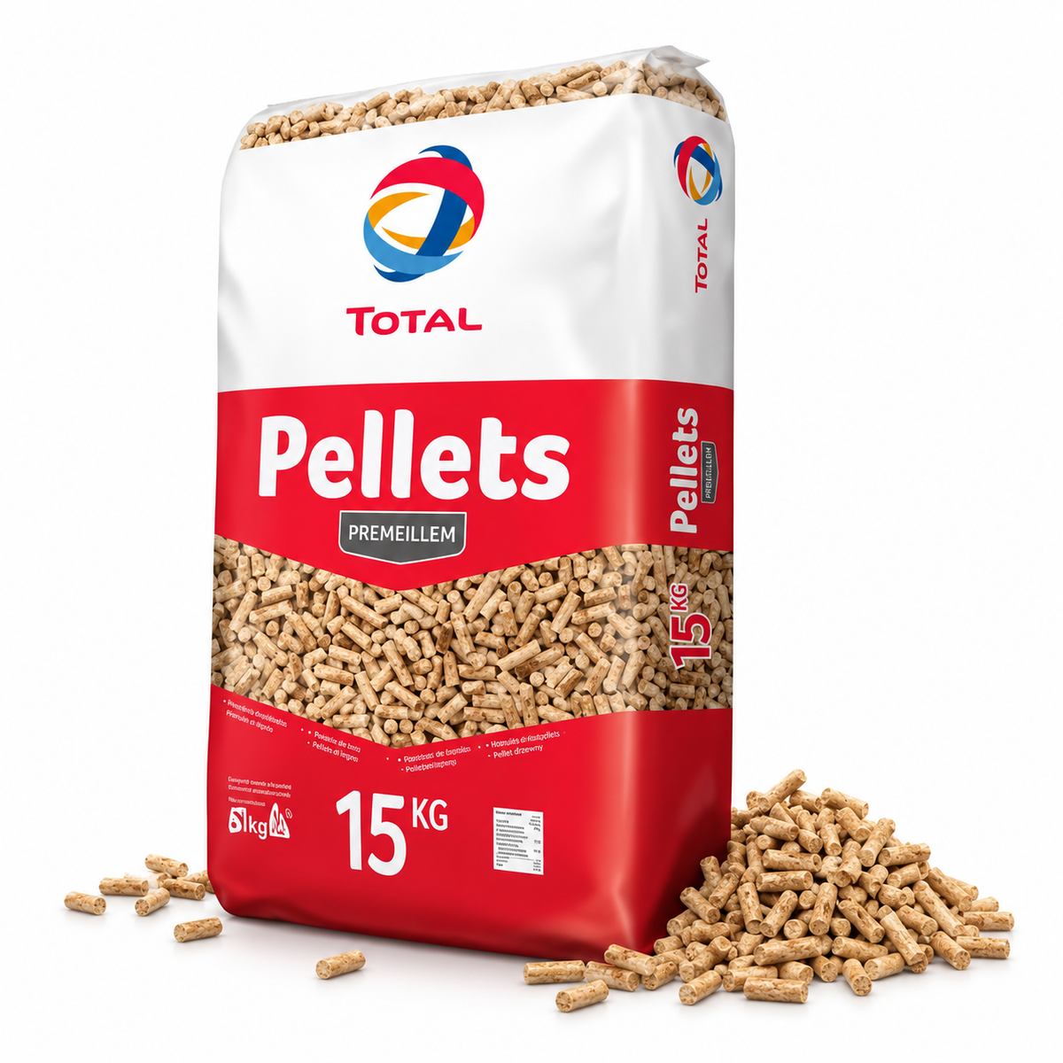 Palette de granulés Total Premium, 66 sacs de 15 kg