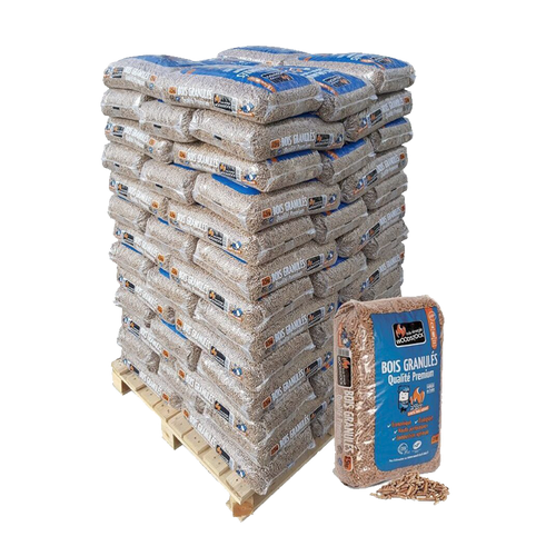 Palette de granulés de bois Woodstock, 78 sacs de 15 kg